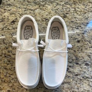 Hey Dude Wally canvas white - New no tag